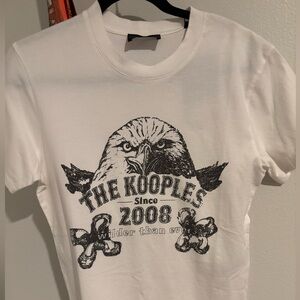 The Kooples white t shirt, size 0
